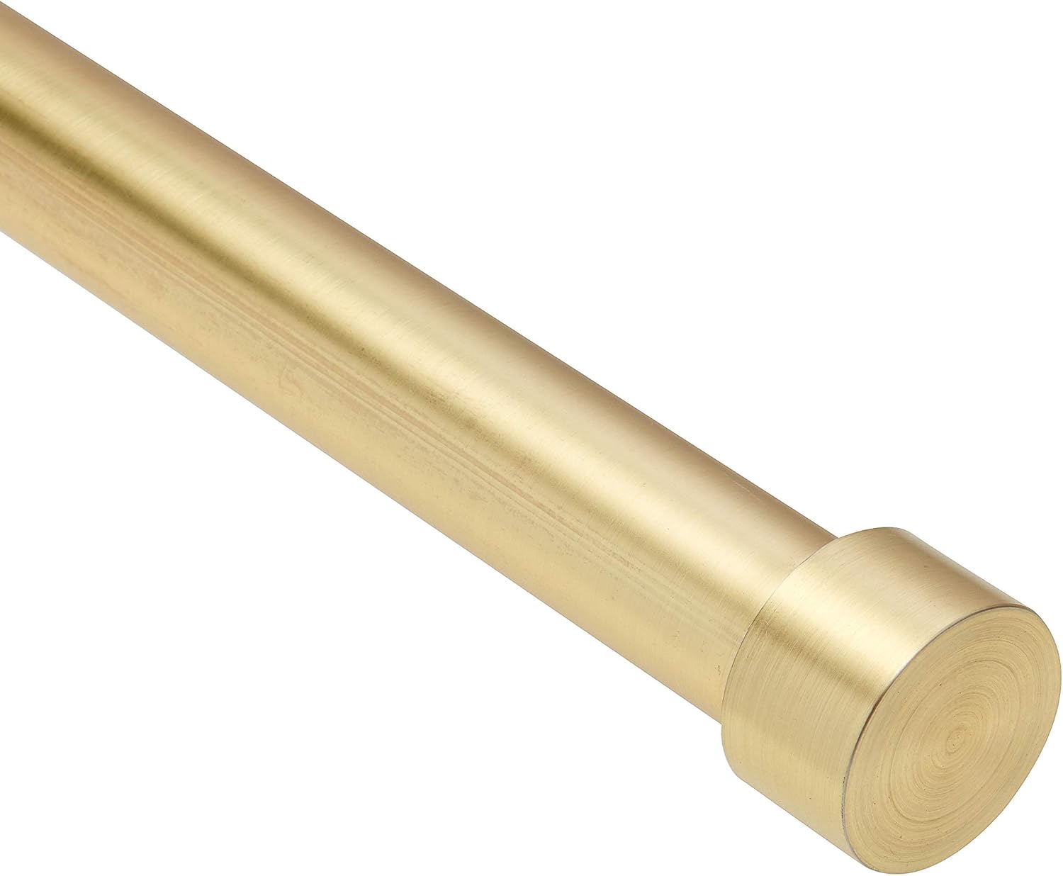 Umbra 245973-104-REM Cappa Curtain Rod, Includes 2 Matching Finials, Brackets & Hardware, 36 to 66-inches, Brass: Home & Kitchen