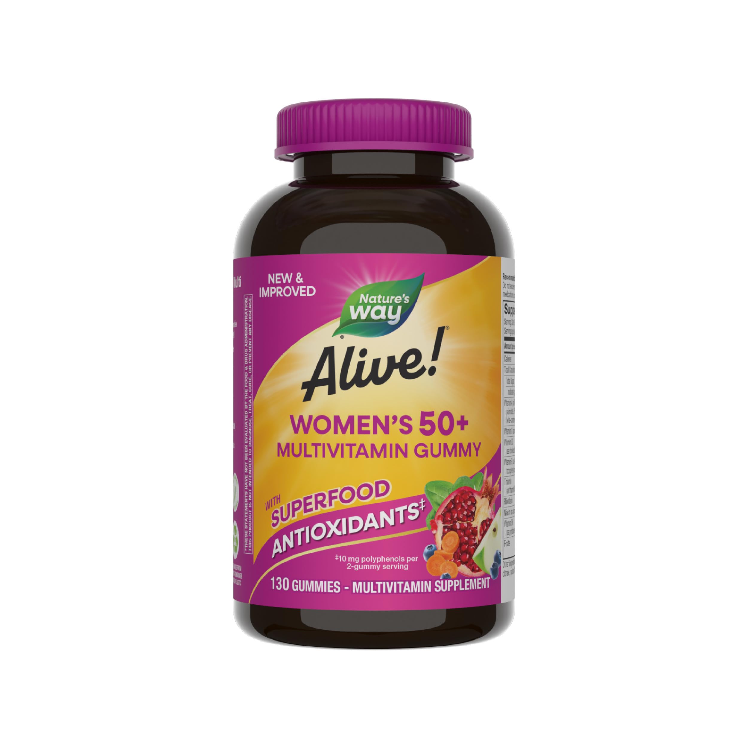 Alive! Women's 50+ Gummy Multivitamin (Mixed Berry)