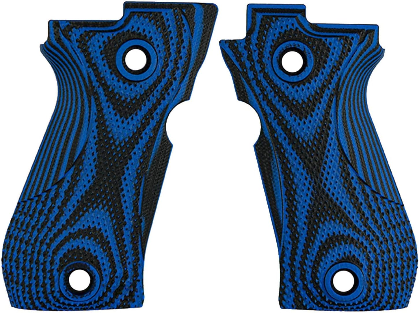 LOK Grips Beretta 84 and 81 Thin Checkered G10 Grips Blue