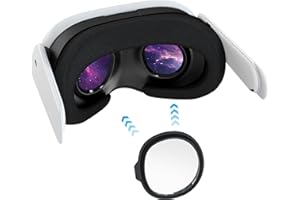 VR Myopia Glasses Lenses for Quest 3, Maxonar Lenses Insert Compatible with Meta Quest 3, Easy-to-Install SPH:-2.50 (One Lens)