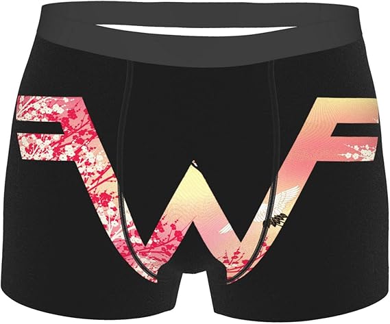 Amazon Co Jp ボクサー Weezer Logo 鶴柄 メンズ パンツ パンツ ブリーフ 柔らかい イケメン 上品 抗菌 防臭 通気性 吸汗 速乾 フィット 弾性 肌触りよく プレゼント アンダーウェア 服 ファッション小物