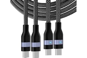 SXRYHHTD USB C to USB C Cable, 240W Fast Charging USB C Cable for iPhone 15 16 17 Series，Samsung Galaxy and More, 3.3FT 2 Pie