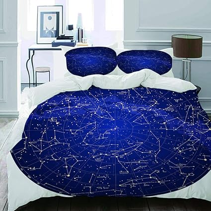 Kvmv Parure De Lit Adultehousse De Couettecarte Du Ciel