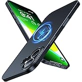 TORRAS Magnetic Slim-Fit for iPhone 16 Case 6.1 inch, Ultra-Thin 16 Phone Case Compatible with MagSafe Phone 16 Case, Light Anti-Scratch Matte Hard PC Bayer OriginFit, Black