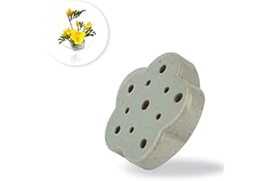 CLAYFLAG - Floral Holder, Eco-Friendly Flower Arrangement Frog, Lotus Shaped Floral Arrangements Bringing Happiness and Wealth, Flower Frog for Floral Arranging, Frog Flower Holder(2.76") (White)