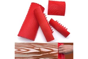LUTQ Wood Grain Tool Kit - Natural Woodgrain Maker for Decorative Painting Premium Wood Graining Tool Set Enhance Your DIY Projects with Wood Grain Patterns