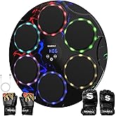 SHUBOLE Music Boxing Machine with Gloves - Wall Mounted Punching Trainer for Adults & Kids, 9-Speed Punch Game, Wall Boxing Punching pad, 2025 Upgrade Gifts for Boys Age 6+