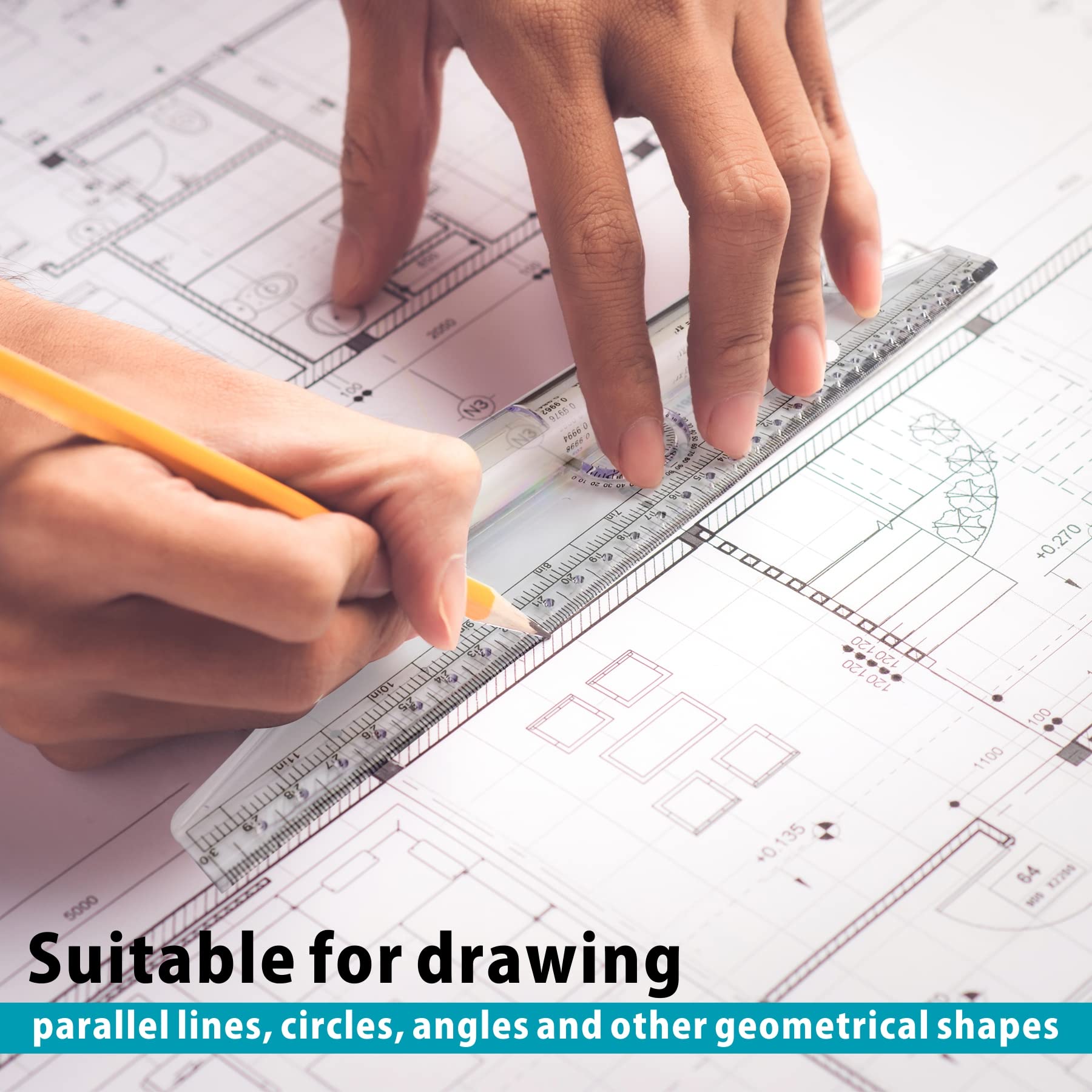 Mua Rolling Ruler, Measuring Parallel Ruler, Multi-Purpose Drawing ...