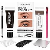Brow Color Kit 60g, At-Home Grooming Set for Beginner Use（Black） | Natural Even Finish, Soft Everyday Brow Makeup, Cream Formula, Easy for Defined Brows, Brow Grooming Kit for Women&amp;Men