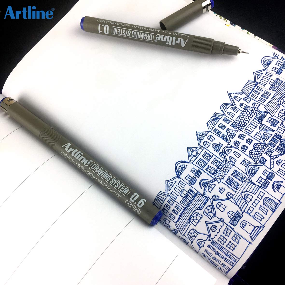 Artline Drawing Pen 0 3 Mm Amazon In Office Products