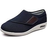Women's Diabetic Shoes Extra Wide Comfortable Adjustable with Non-Slip Air Cushion Bottom for Elderly Swollen Feet Edema