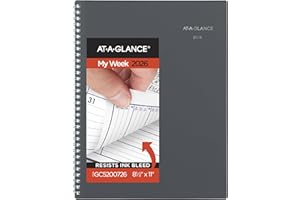 AT-A-GLANCE 2026 Appointment Book Planner, Weekly & Monthly, 8-1/2" x 11", Large, Quarter-Hourly, DayMinder, Gray (GC5200726)