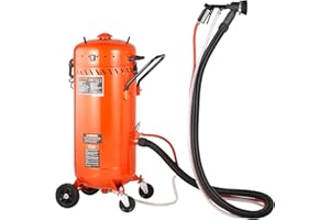 VEVOR 28 Gallon Vacuum Sand Blaster, Dustless Sandblaster with Built-in 1200W Vacuum System for Dust Control and Abrasive Rec
