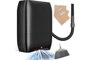 LyriFine Touchless Vacuum Automatic Dustpan, 3-Pack Dustbags Automatic Dustpan with Nozzle Attachment, Auto Sensors Hair Vacu