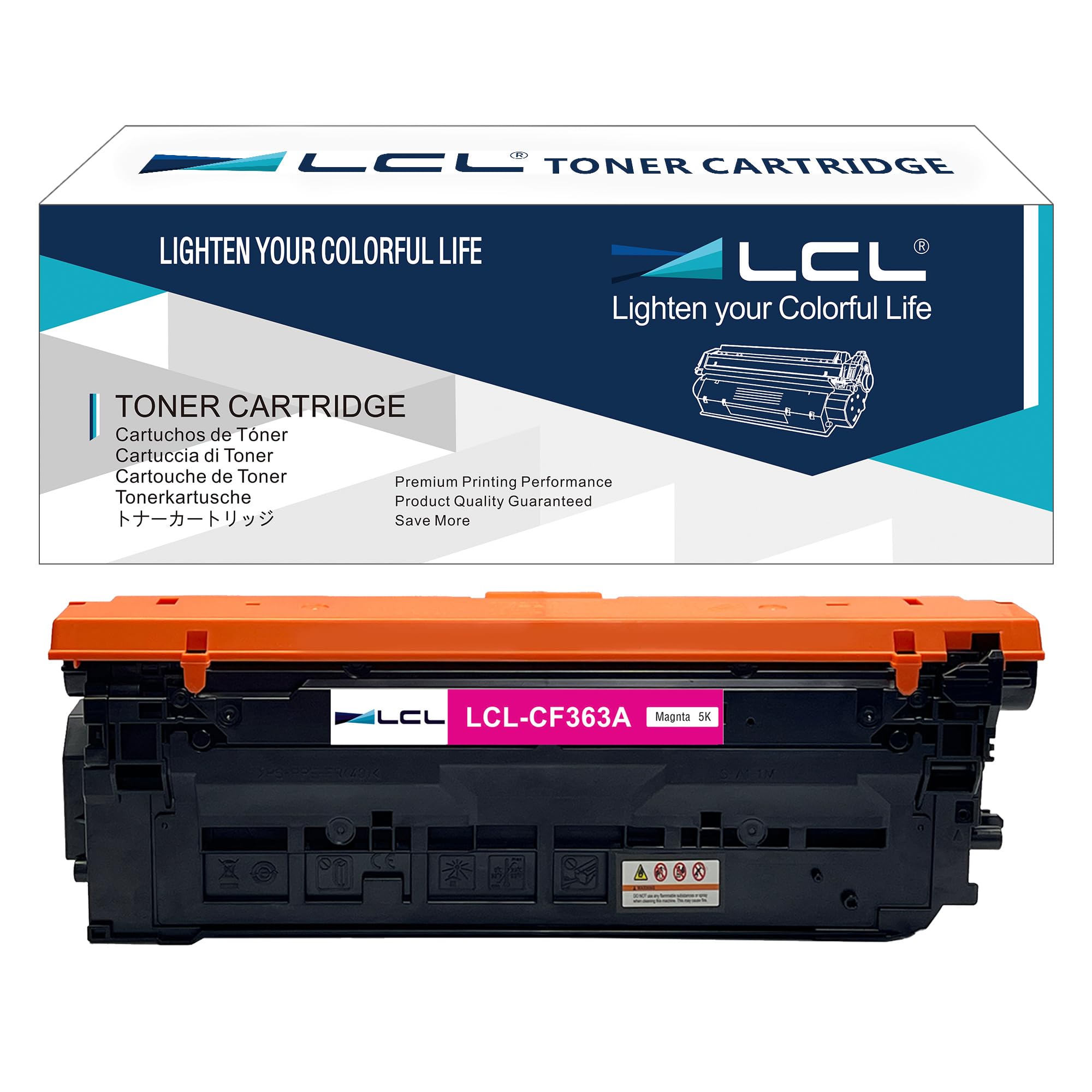 LCL Remanufactured CF363X CF363A 5000pages Toner Cartridge Replacement for HP 508A CF363A for HP M553 M577 Color M552dn M553dn M553n MFP M577f MFP M57 M553n M553x M577Z M577dn M577f M577 M577c (1 M)