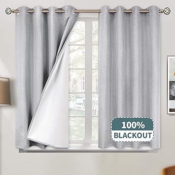 Amazon Com Bgment 100 Blackout Curtains For Bedroom Grommet