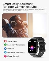 LLKBOHA Smart Watch Men Women 1.85 inch Fitness Tracker 110+ Sports view 5
