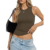 EasyGala Womens Ribbed Cotton Tank Tops Basic Crew Neck Sleeveless Shirts Fitted Going Out Tops Summer Trendy 2026