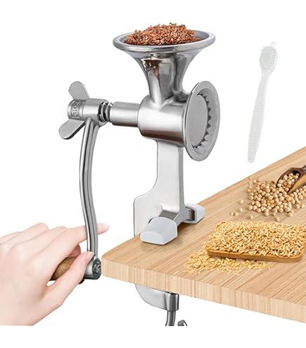 Moulin à Grains Manuel Alpine Cuisine - Meuleuse En Acier Réglable Pour Table