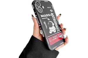 Yonds Queen Compatible with iPhone 16 Cute Case, Cool Cartoon Astronaut Space Mars Rocket Design Stylish Bumper Soft TPU Rubb