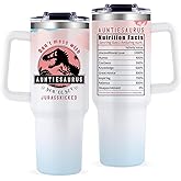 Aunt Tumbler Gift for Aunt For Mothers Day from Niece Aunty Gifts from Nephew - 40oz Gradient Pink Funny Tumbler Dinosaur Cup - Unique Birthday Gift Thank You Christmas Gifts for Aunts