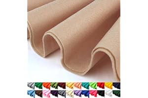Barcelonetta | Felt Fabric | 72" Wide | 1.6mm Thick | Acrylic & Soft | Felt by The Yard | Felt for DIY Crafts, Projects, Sewing (Tan, Half Yard)