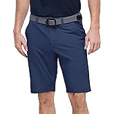 Outdoor Ventures Men's Golf Shorts 11" Inseam Classic-Fit Flat Front Stretch Casual Shorts with Pockets Summer Hiking Travel