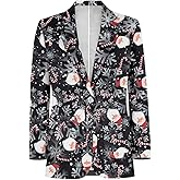 NRBEAWD Men's Casual Blazer Long Sleeve Suit Jackets Sports Coats One Button Business Jacket with Pocket S-5XL