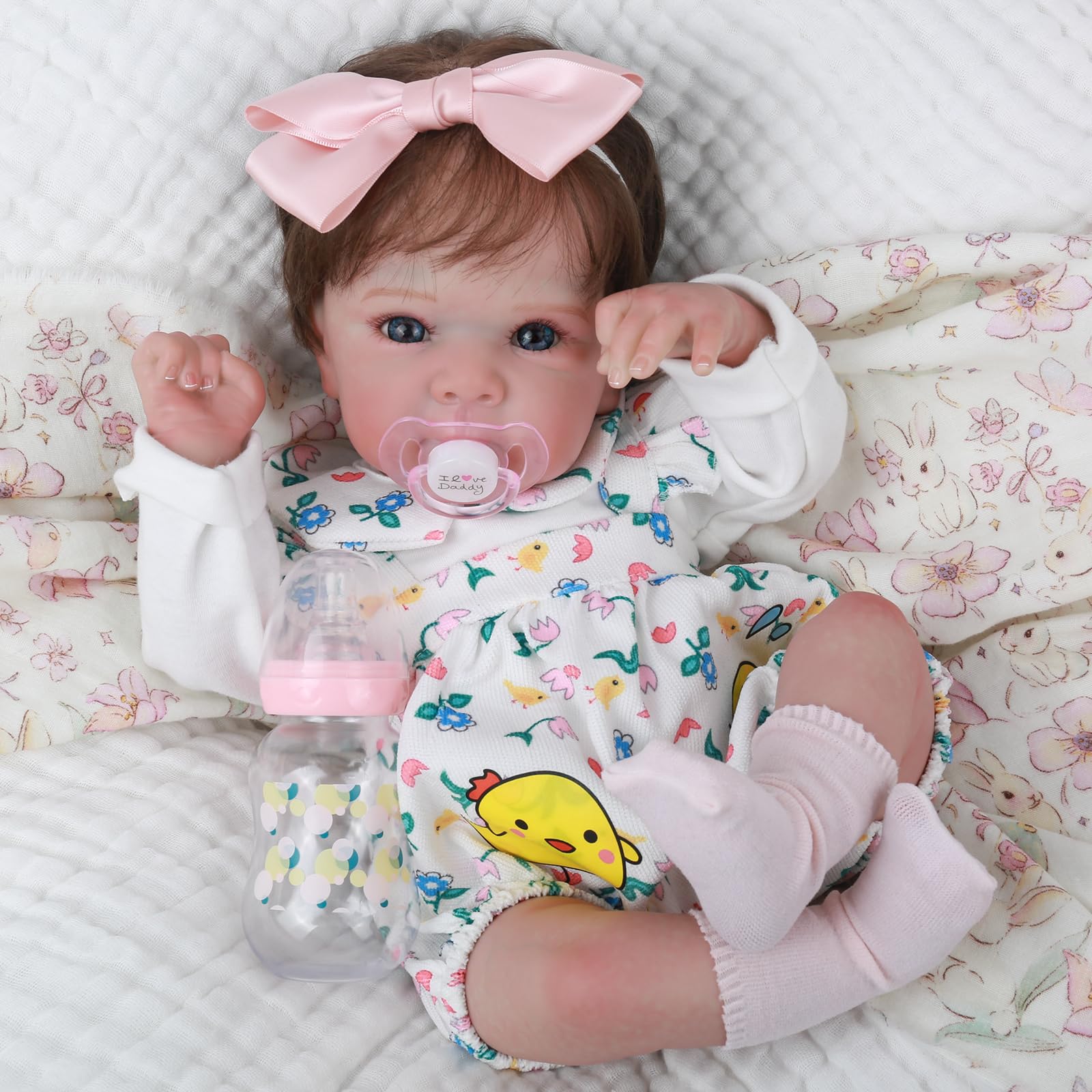 Photo 1 of ***STOCK PHOTO FOR REFERENCE ONLY***
WOOROY Realistic Reborn Baby Dolls - 18 Inch Lifelike Newborn Baby Dolls Girl Real Life Soft Body Baby Doll Gift Toy with Feeding Accessories for Kids Age 3+