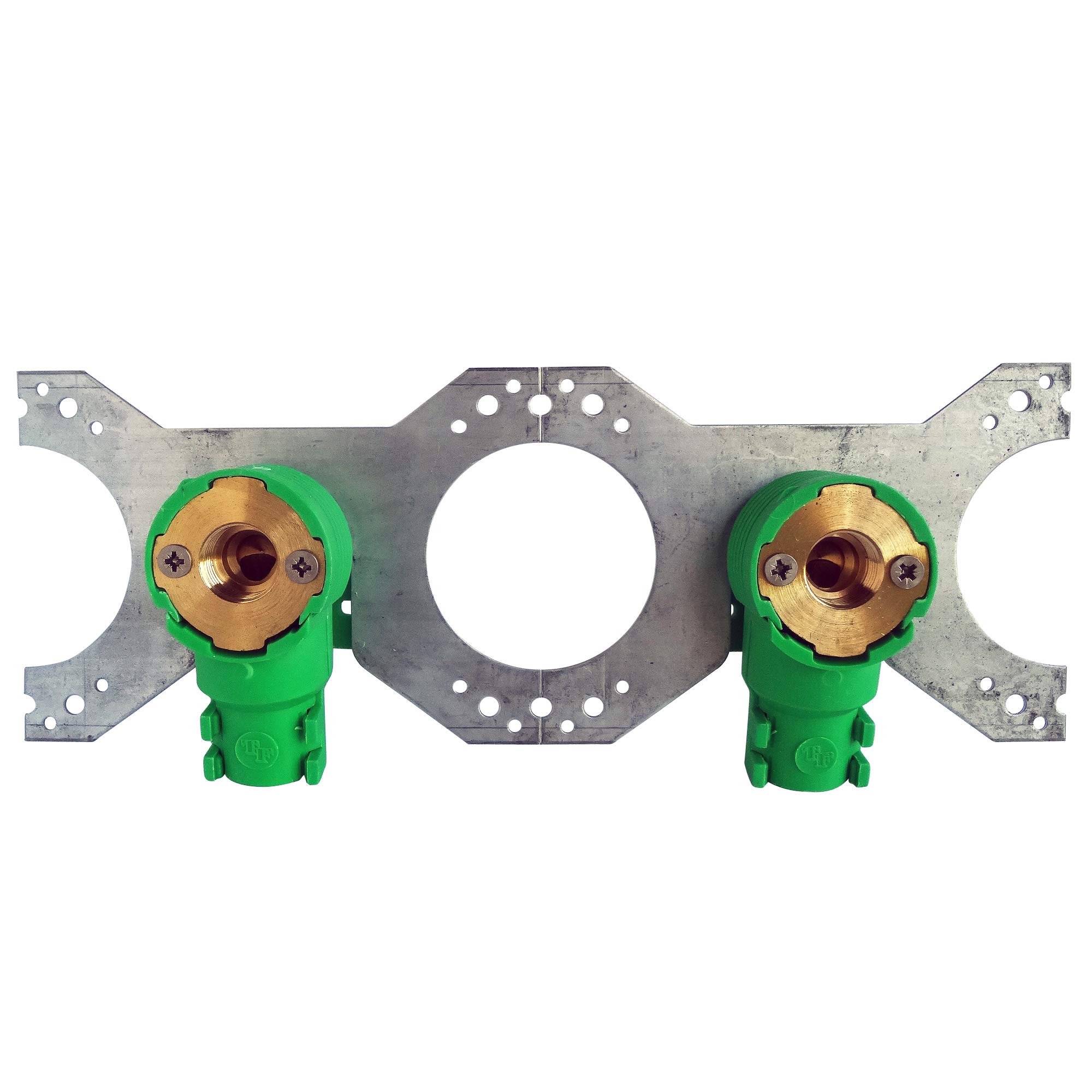 SOMATHERM FOR YOU - Double Recessed Kit with Partition Outlets for D12 PER Tube - F15/21 2033.12.15 Grey