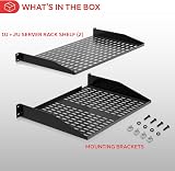 Pyle 19-Inch 1U/2U Ventilated Rack Shelf Universal Mount 110 lbs view 7