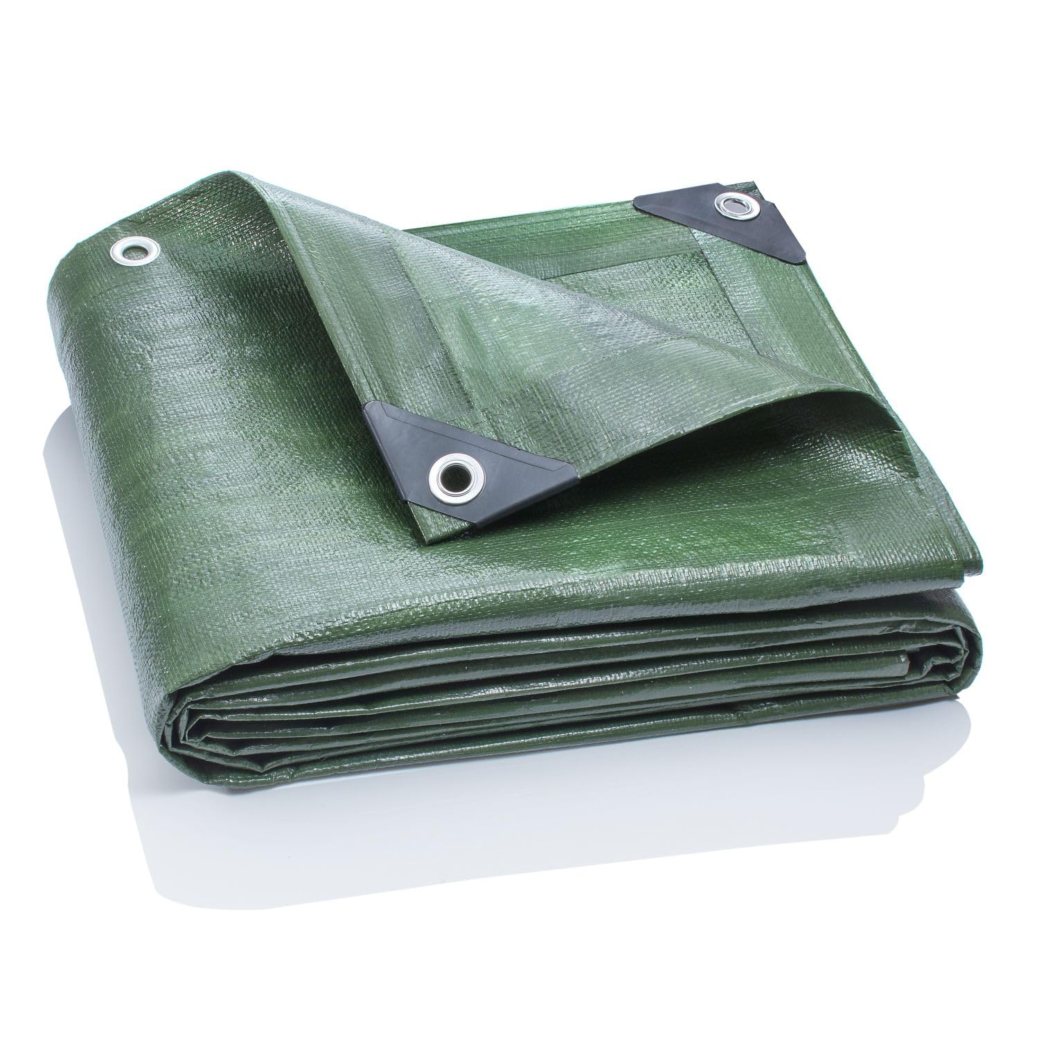 GardenMate 2x2m Waterproof Heavy Duty Tarpaulin- Home & Garden Green Tarp Sheet - Premium Quality Cover Made of 140gsm Tarpaulin
