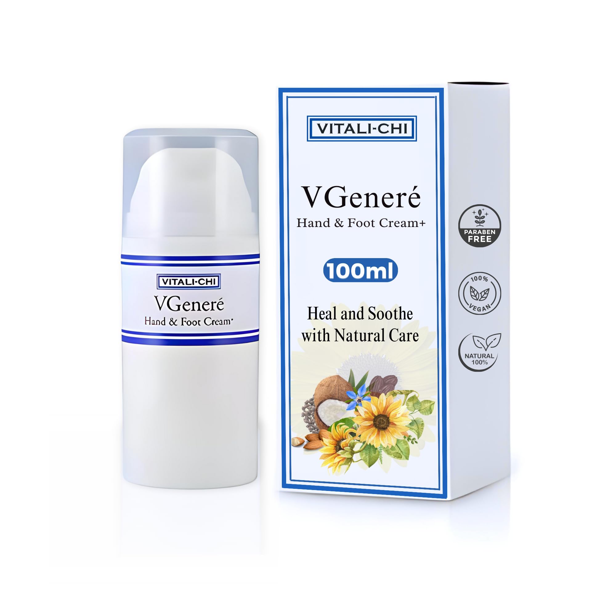 Vitali-Chi Hand & Foot Cream | for Deep Cracked Heels, Fungal Conditions and Verrucae - 100ml