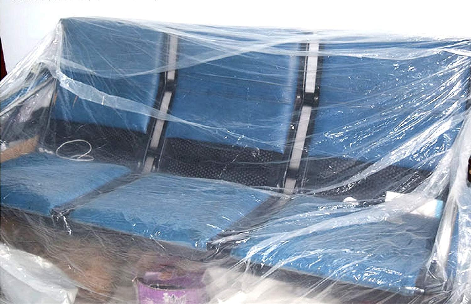 Husky Plastic Drop Cloth Sheeting 9' X 12' (.7 MIL - 9ft x 12ft, 2 Pack) - - 