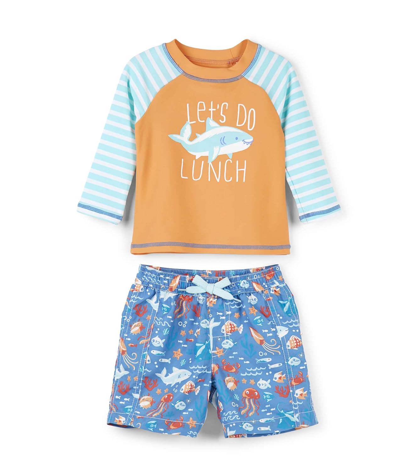 baby boys rash guard sets