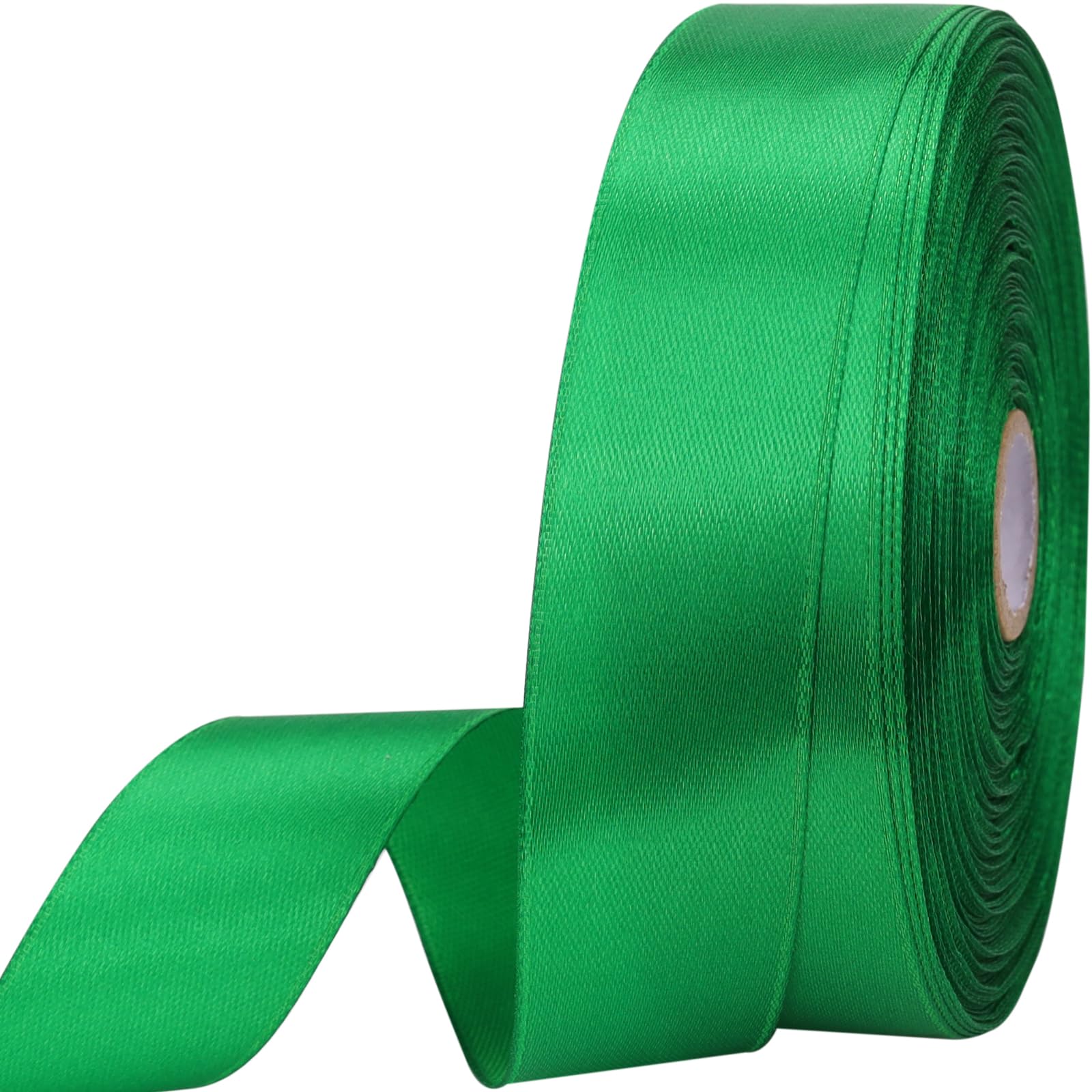 Photo 1 of 1 inches 50 Yard Green Satin Ribbon for Gift Wrapping, Wedding, Crafts, Christmas,Easter, Floral, Hair, Invitation Decorations and More