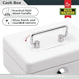 Burg-Wächter Money Box 5012 White Steel Sheet Lockable Key Insert Small view 3