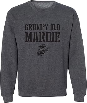 Grumpy Old Marine Crewneck Sweatshirt 