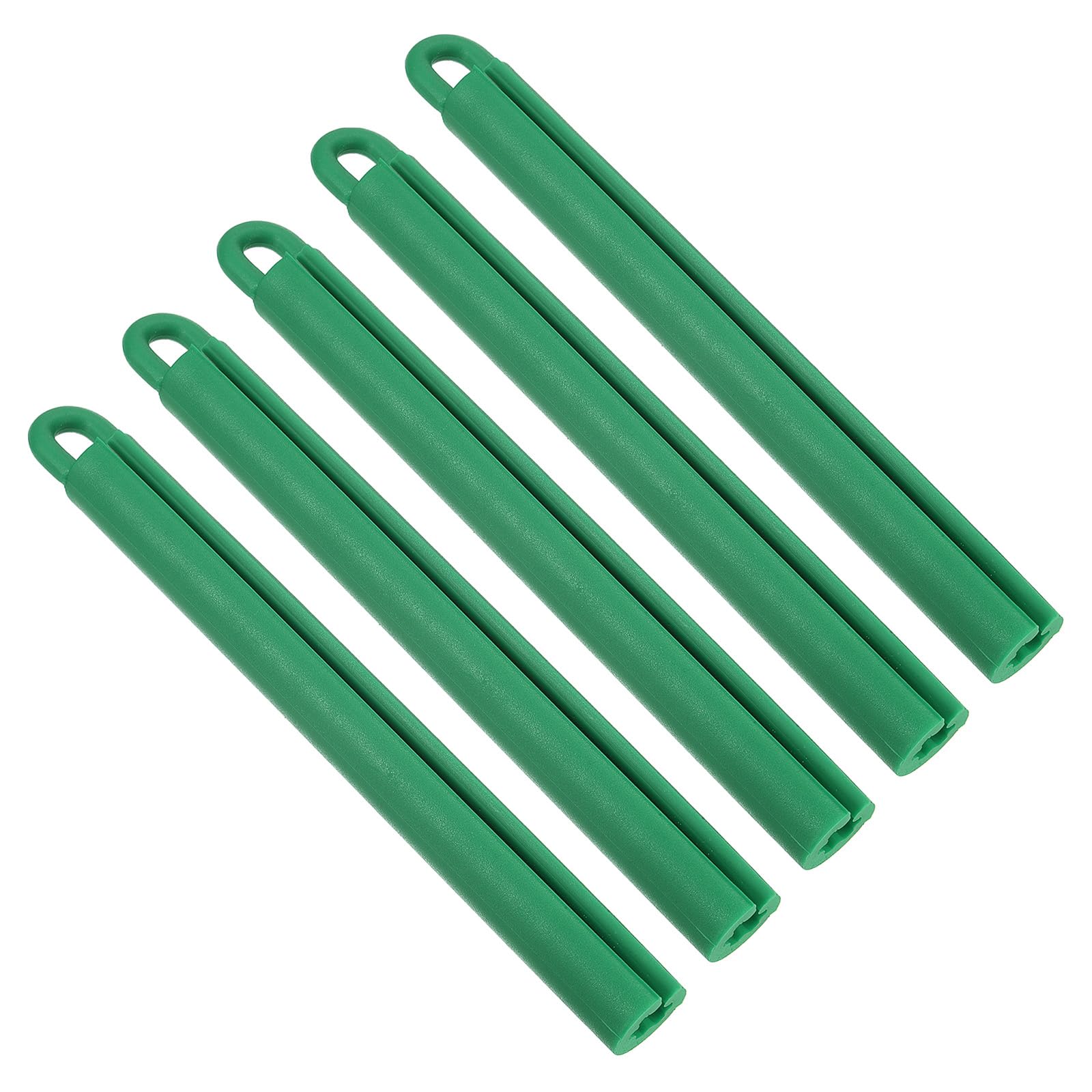 PATIKIL 7.5" Pool Cue Hanger, 5Pcs Snooker Billiard Table Cue Stick Rod Sleeve Hanging Tool Accessory, Green