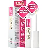TOPLASH Eyelash Growth Serum - Innovative Formula for Longer, Thicker, Fuller Brows & Lashes - Natural, Cruelty-Free & Hypoallergenic - 0.10 fl.oz.