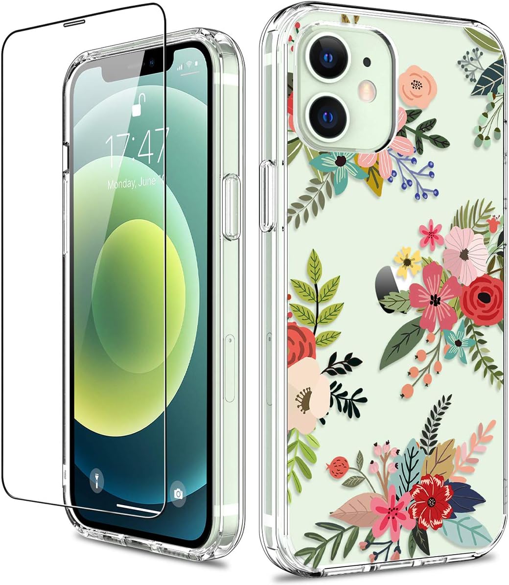 GiiKa for iPhone 12 Case, iPhone 12 Pro Case, Clear Full