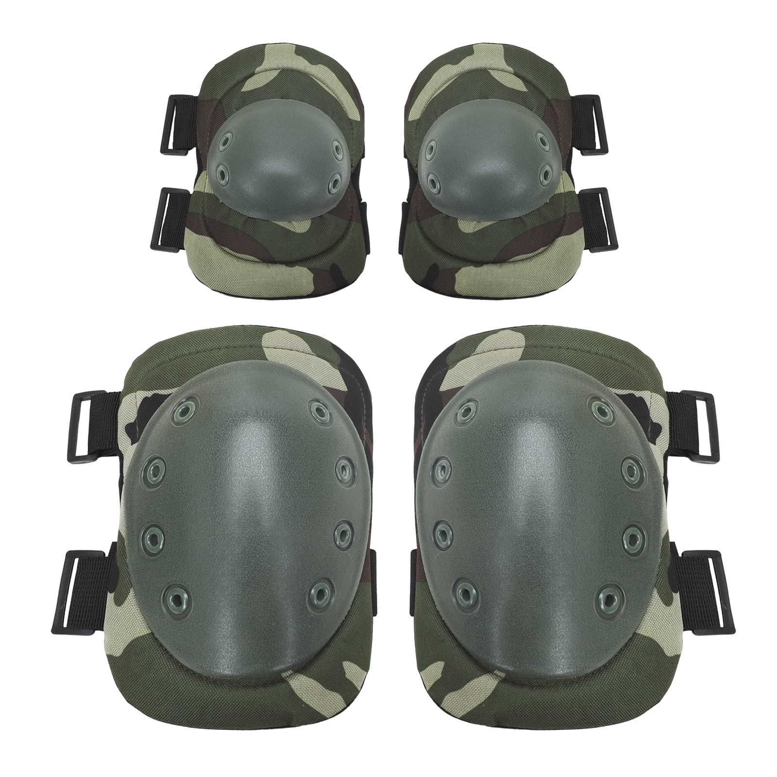 Faxianther Adults Teens Collision Avoidance Knee Elbow Pads Inline Skating Knee Brace Elbow Guards Kneepads Protector Gear for Skate Roller Blading Skateboard Biking Scooter Cycling Climbing