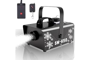 IMONE 650W Snow Machine Christmas,Snow Machine Indoor with Remote,Artificial Snow Making Machine,Snow Maker Machine,Snowflake Maker Machine,Snow Machines for Outdoors Real Snow,Party Parade Picture