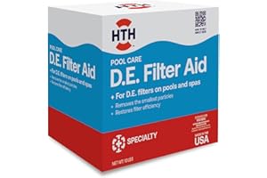 HTH 67121 Swimming Pool Care D.E. Filter Aid, Improve Filtration Efficiency and Water Clarity, 10lb