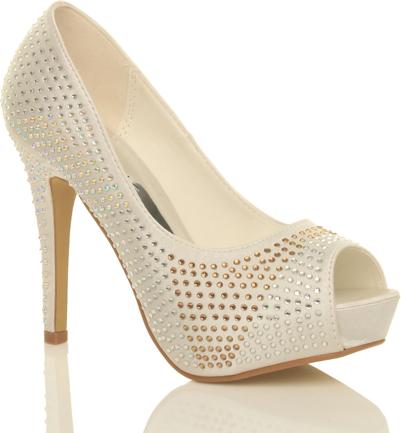 Ajvani Womens Ladies Wedding Evening Bridal high Heel Ajvani Womens Ladies Wedding Evening Bridal high Heel