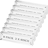Geetery 8 Pcs Acrylic Office Desk Name Plate