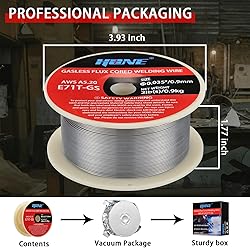 HONE Flux Core Welding Wire .035", 2lb AWS E71T-GS