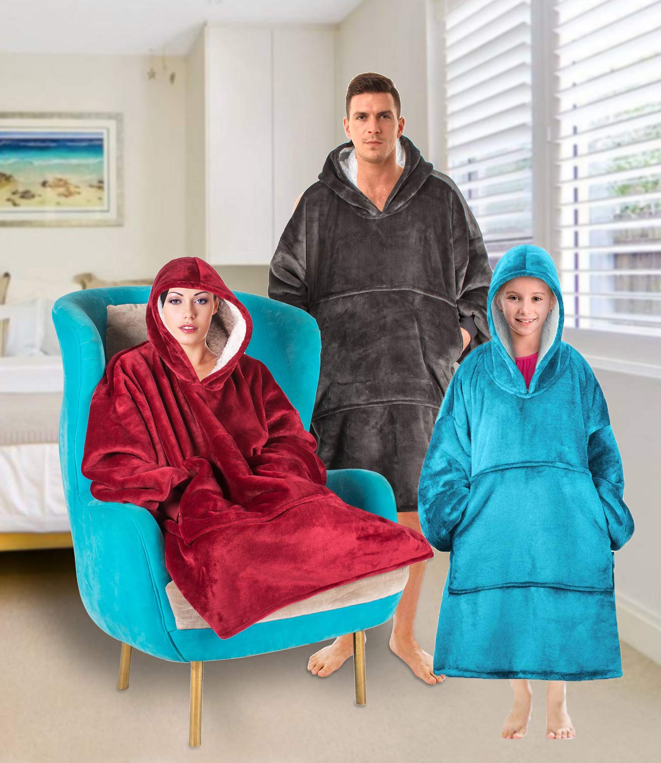 sherpa hoodie oversized