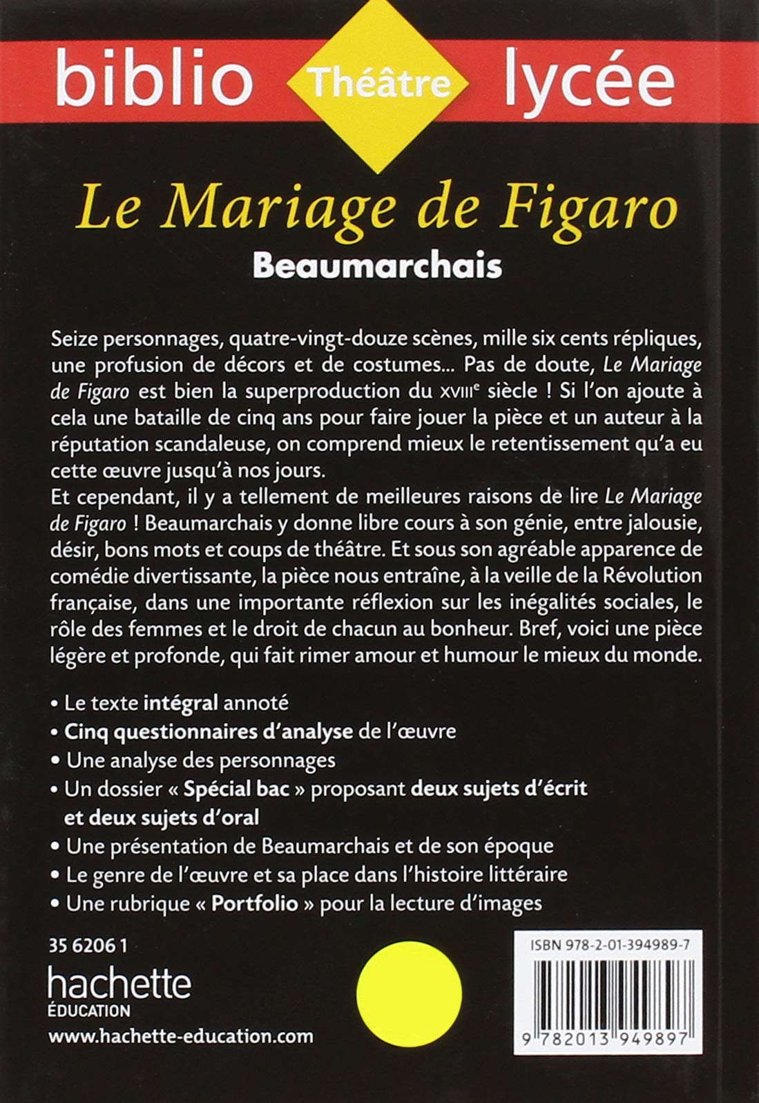 Amazon Fr Bibliolycee Le Mariage De Figaro Beaumarchais Caron De Beaumarchais Pierre Augustin Jolles Elsa Zimmer Camille Livres