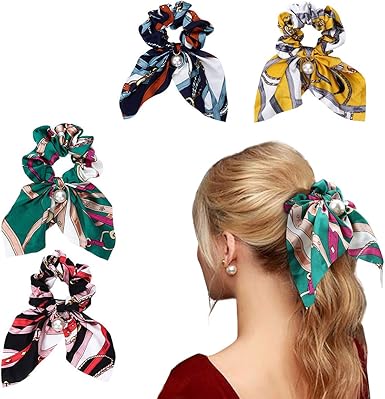 Amazon ヘアゴム Kqueenstarパール ヘアアクセサリー リングゴム